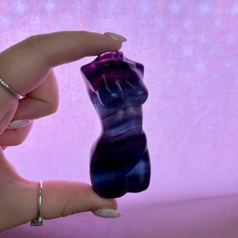 Rainbow Fluorite Goddess Body