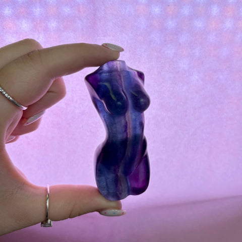 Rainbow Fluorite Goddess Body