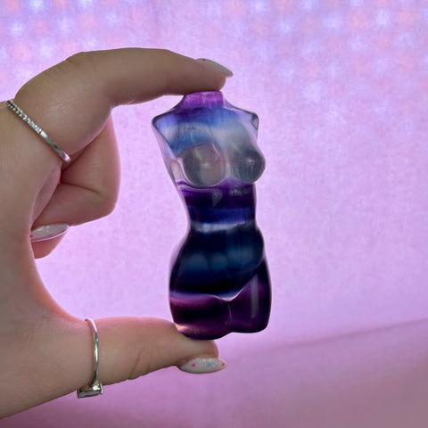 Rainbow Fluorite Goddess Body