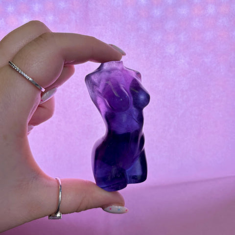 Rainbow Fluorite Goddess Body