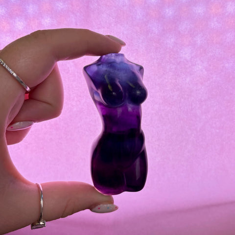 Rainbow Fluorite Goddess Body