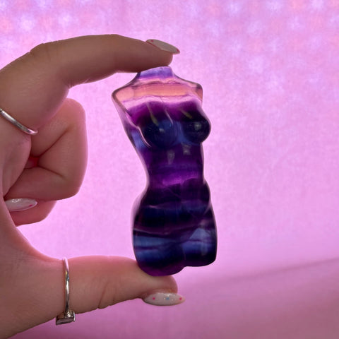 Rainbow Fluorite Goddess Body