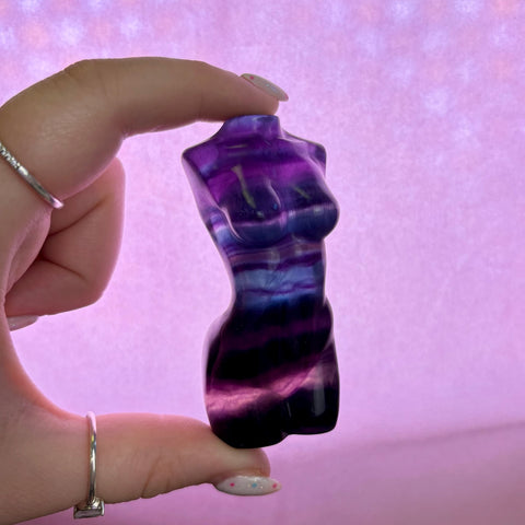 Rainbow Fluorite Goddess Body