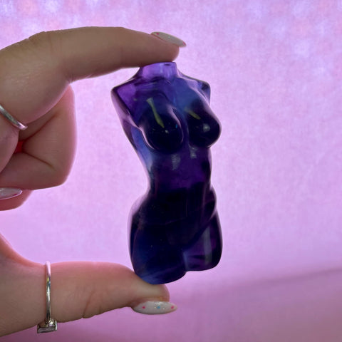 Rainbow Fluorite Goddess Body