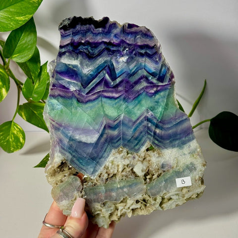 Rainbow Fluorite Slab B 2 - Kenna's Crystals from TikTok