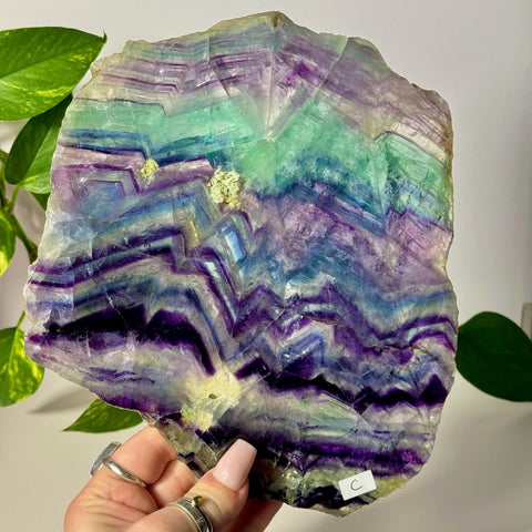 Rainbow Fluorite Slab C 3 - Kenna's Crystals from TikTok