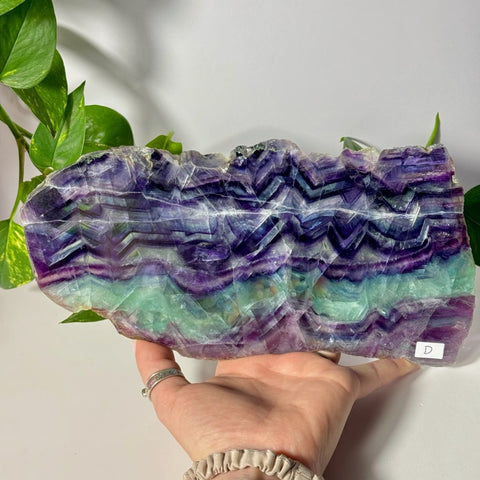 Rainbow Fluorite Slab D 4 - Kenna's Crystals from TikTok