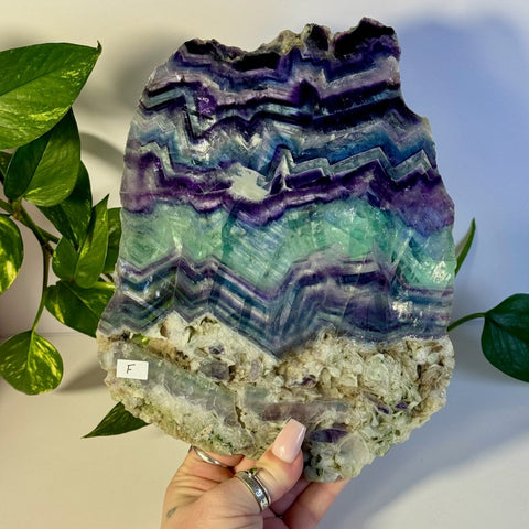 Rainbow Fluorite Slab F 6 - Kenna's Crystals from TikTok