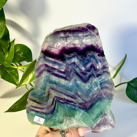 Rainbow Fluorite Slab I 9 - Kenna's Crystals from TikTok