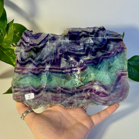 Rainbow Fluorite Slab J 10 - Kenna's Crystals from TikTok