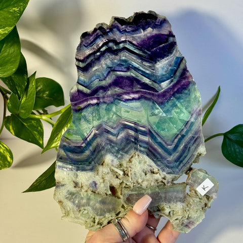 Rainbow Fluorite Slab K 11 - Kenna's Crystals from TikTok