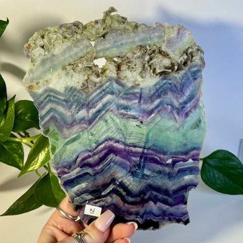 Rainbow Fluorite Slab N 14 - Kenna's Crystals from TikTok