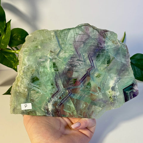 Rainbow Fluorite Slab P 16 - Kenna's Crystals from TikTok