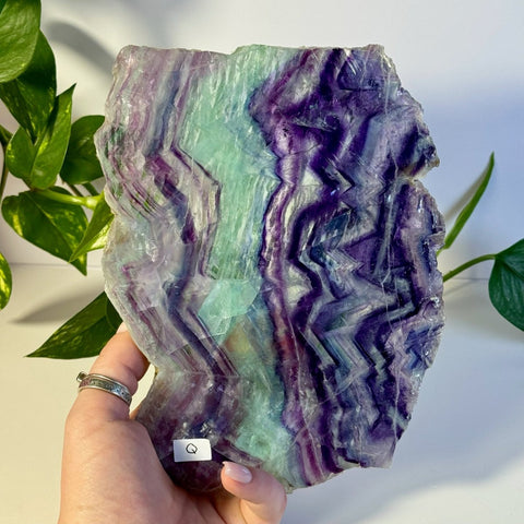 Rainbow Fluorite Slab Q 17 - Kenna's Crystals from TikTok