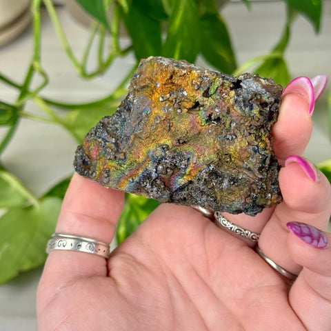 Rainbow Goethite Specimen 88 4 - Kenna's Crystals from TikTok