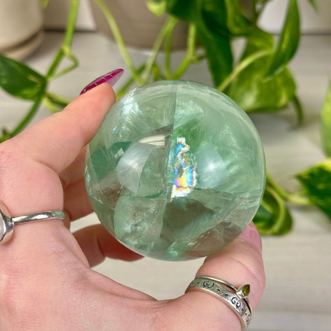 Rainbow Grape Fluorite Sphere 277 1 - Kenna's Crystals from TikTok