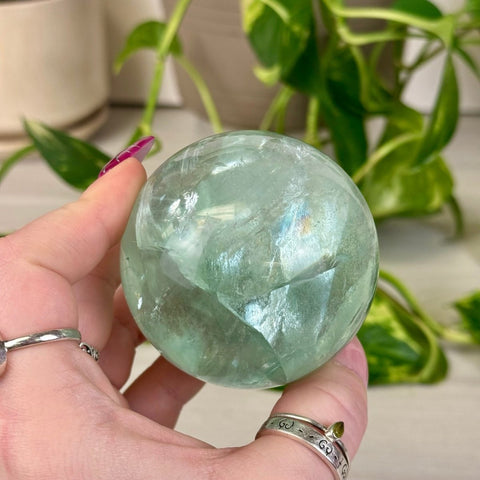 Rainbow Grape Fluorite Sphere 311 2 - Kenna's Crystals from TikTok