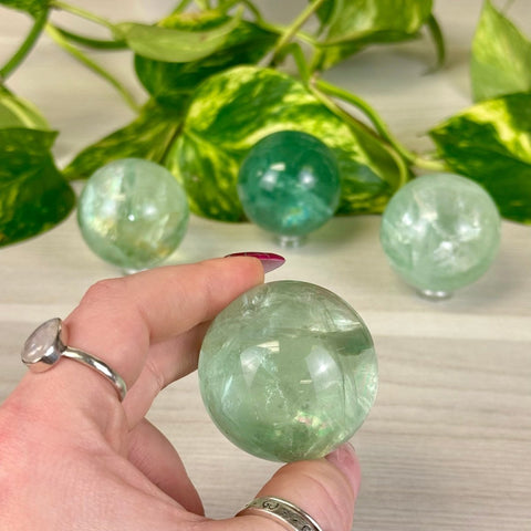 Rainbow Grape Fluorite Sphere 99 2 - Kenna's Crystals from TikTok