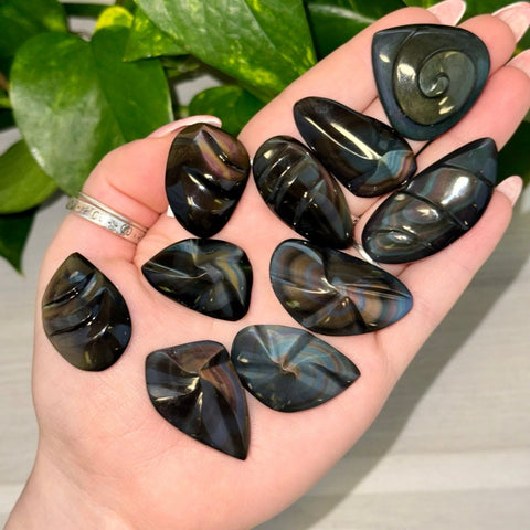 Rainbow Obsidian Carving 1 - Kenna's Crystals from TikTok