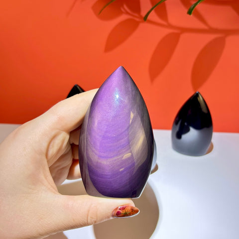 Rainbow Obsidian Flame (Imperfect) - Kenna's Crystals
