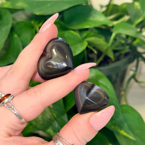 Rainbow Obsidian Heart 25 2 - Kenna's Crystals from TikTok