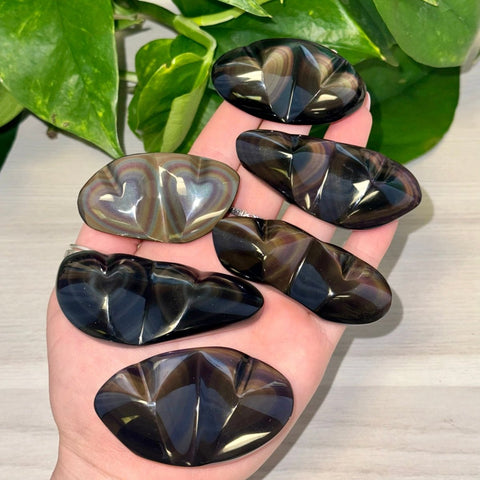 Rainbow Obsidian Heart 44 4 - Kenna's Crystals from TikTok
