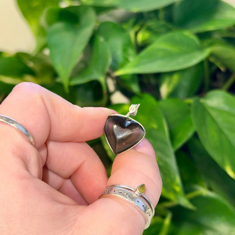 Rainbow Obsidian Heart Pendant 22 2 - Kenna's Crystals from TikTok