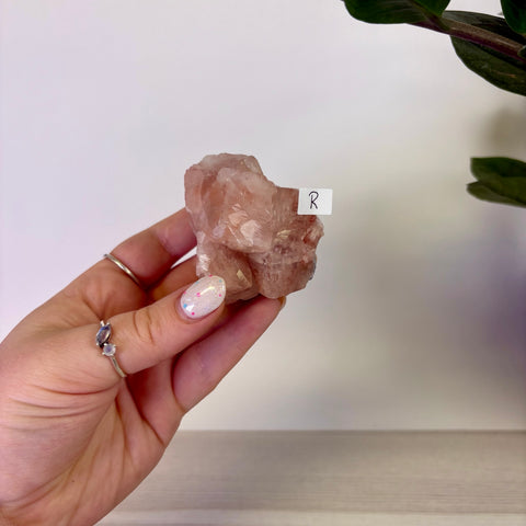 Red Apophyllite on Chalcedony