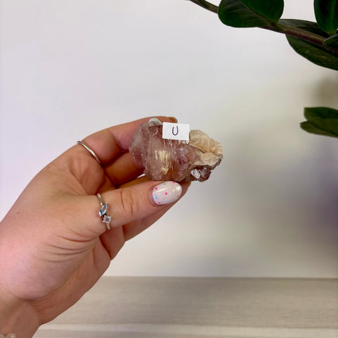 Red Apophyllite on Chalcedony