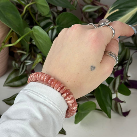 Rhodochrosite Bracelet Skinny 99 11 - Kenna's Crystals from TikTok
