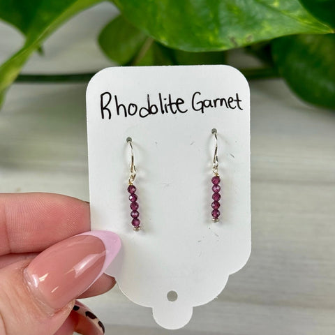 Rhodolite Garnet Earrings 22 1 - Kenna's Crystals from TikTok