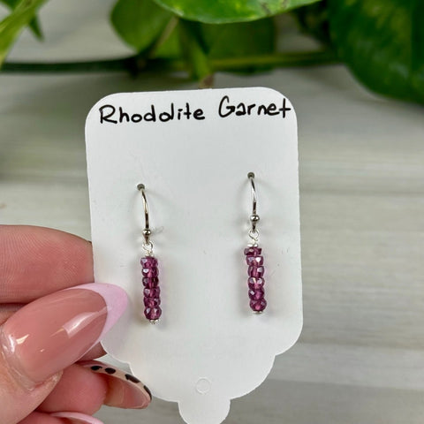 Rhodolite Garnet Earrings 33 - Donut 2 - Kenna's Crystals from TikTok