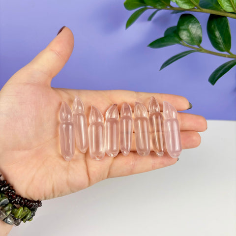 Rose Quartz Hanging Candle - Kenna's Crystals