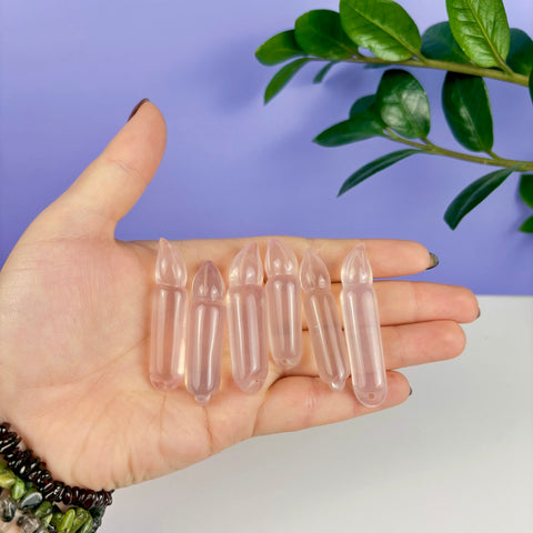 Rose Quartz Hanging Candle - Kenna's Crystals