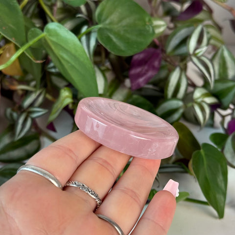 Rose Quartz Mini Dish and Sphere Stand 15 2 - Kenna's Crystals from TikTok