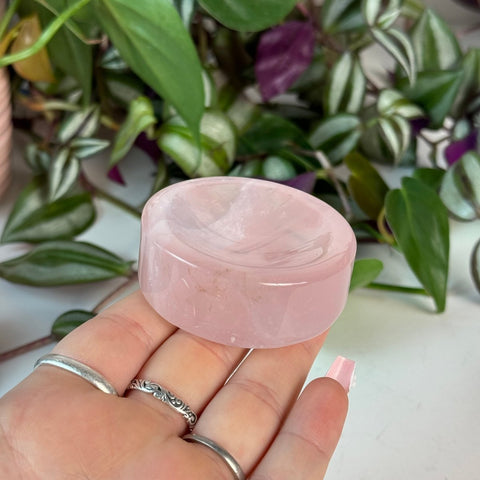 Rose Quartz Mini Dish and Sphere Stand 33 4 - Kenna's Crystals from TikTok