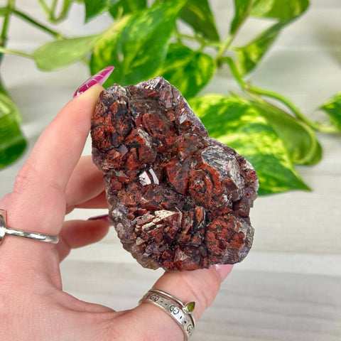 Rustic Pomegranate Amethyst 133 11 - Kenna's Crystals from TikTok