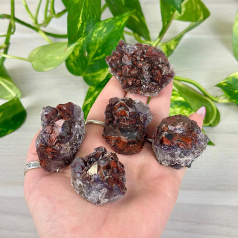 Rustic Pomegranate Amethyst 33 3 - Kenna's Crystals from TikTok