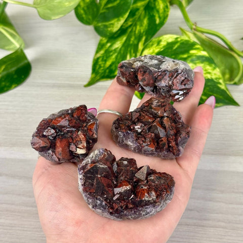 Rustic Pomegranate Amethyst 44 4 - Kenna's Crystals from TikTok