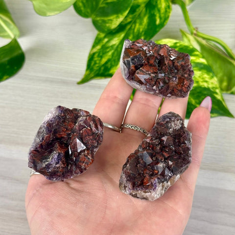 Rustic Pomegranate Amethyst 55 5 - Kenna's Crystals from TikTok