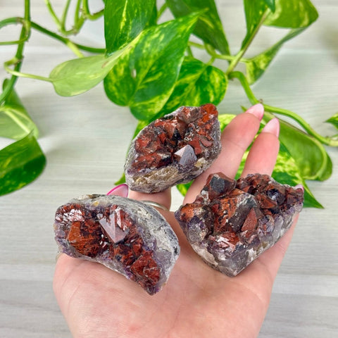 Rustic Pomegranate Amethyst 77 7 - Kenna's Crystals from TikTok