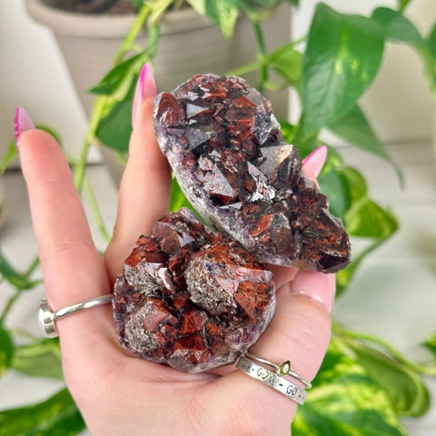 Rustic Pomegranate Amethyst 88 8 - Kenna's Crystals from TikTok