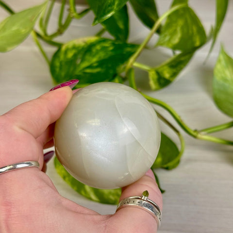 Sage Moonstone Sphere 199 14 - Kenna's Crystals from TikTok
