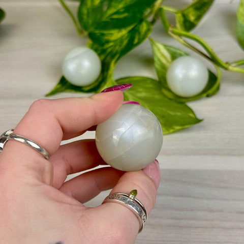Sage Moonstone Sphere 55 6 - Kenna's Crystals from TikTok