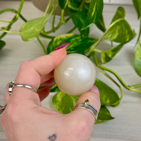 Sage Moonstone Sphere 88 8 - Kenna's Crystals from TikTok