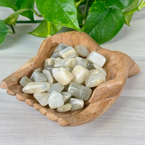 Sage Moonstone Tumble 1 - Kenna's Crystals from TikTok