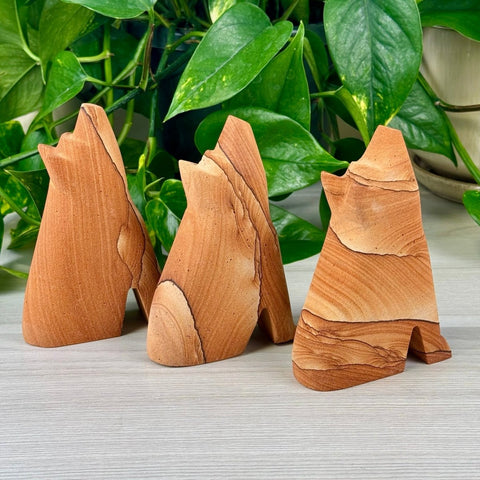 Sandstone Wolf 1 - Kenna's Crystals from TikTok
