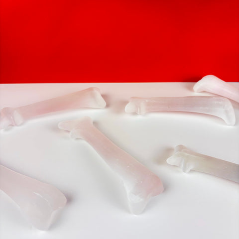 Satin Spar Dry Bone - Kenna's Crystals