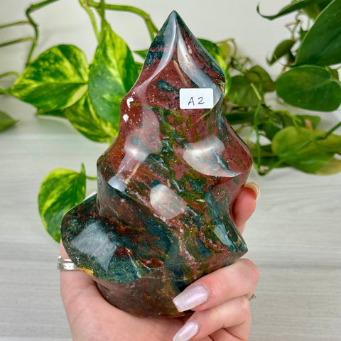 Sea Jasper Flame A2 27 - Kenna's Crystals from TikTok