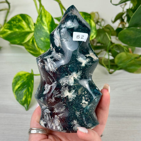 Sea Jasper Flame B2 28 - Kenna's Crystals from TikTok